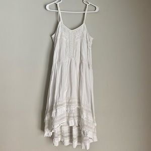 Anthropologie d.RA Eyelet High Low Cotton Dress S